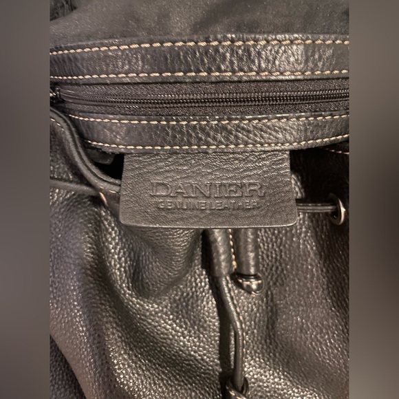 Danier Black Leather Bucket Bag - Picture 7 of 8